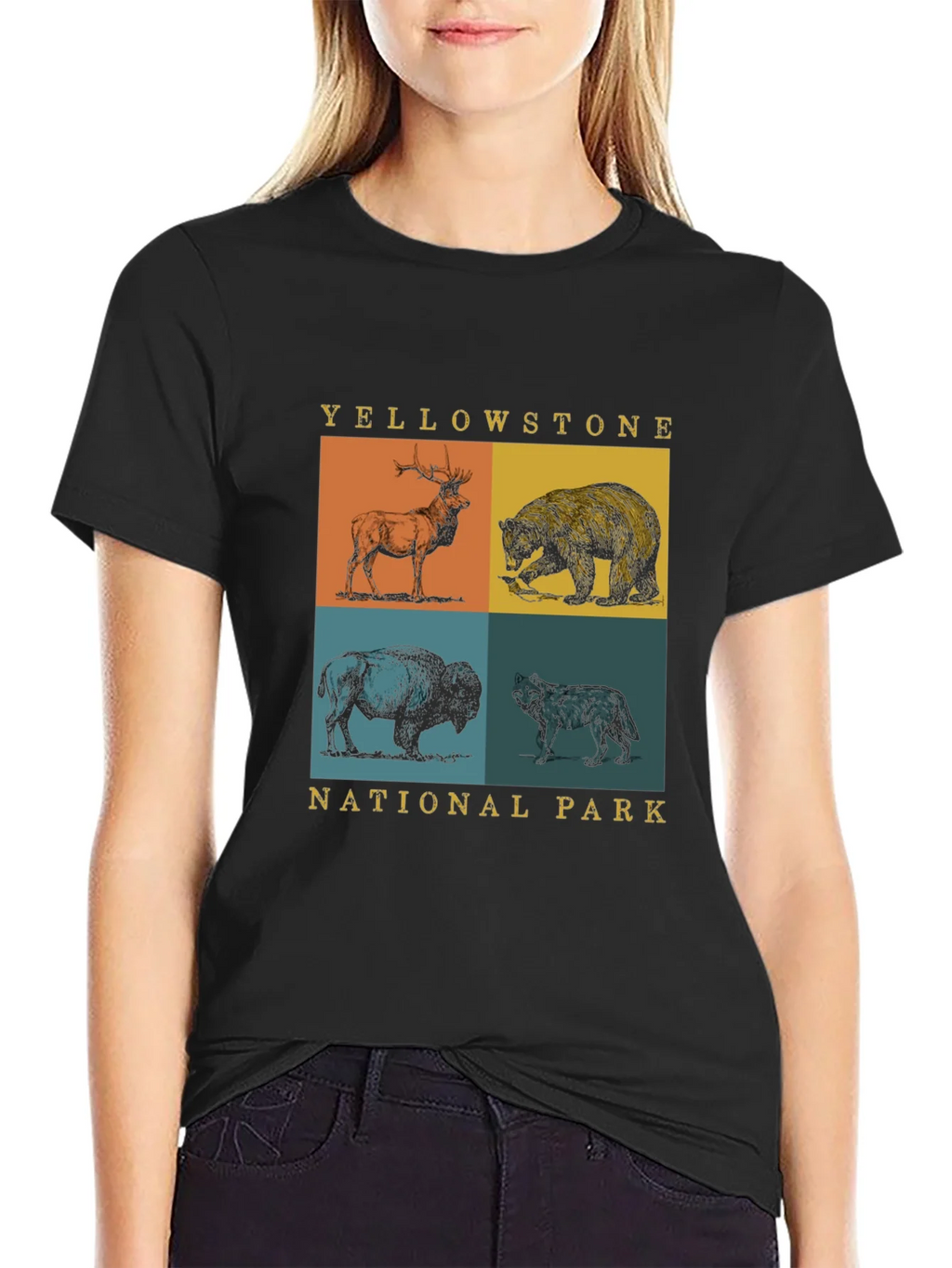 Yellowstone National Park Animals Graphic Tee product image 2