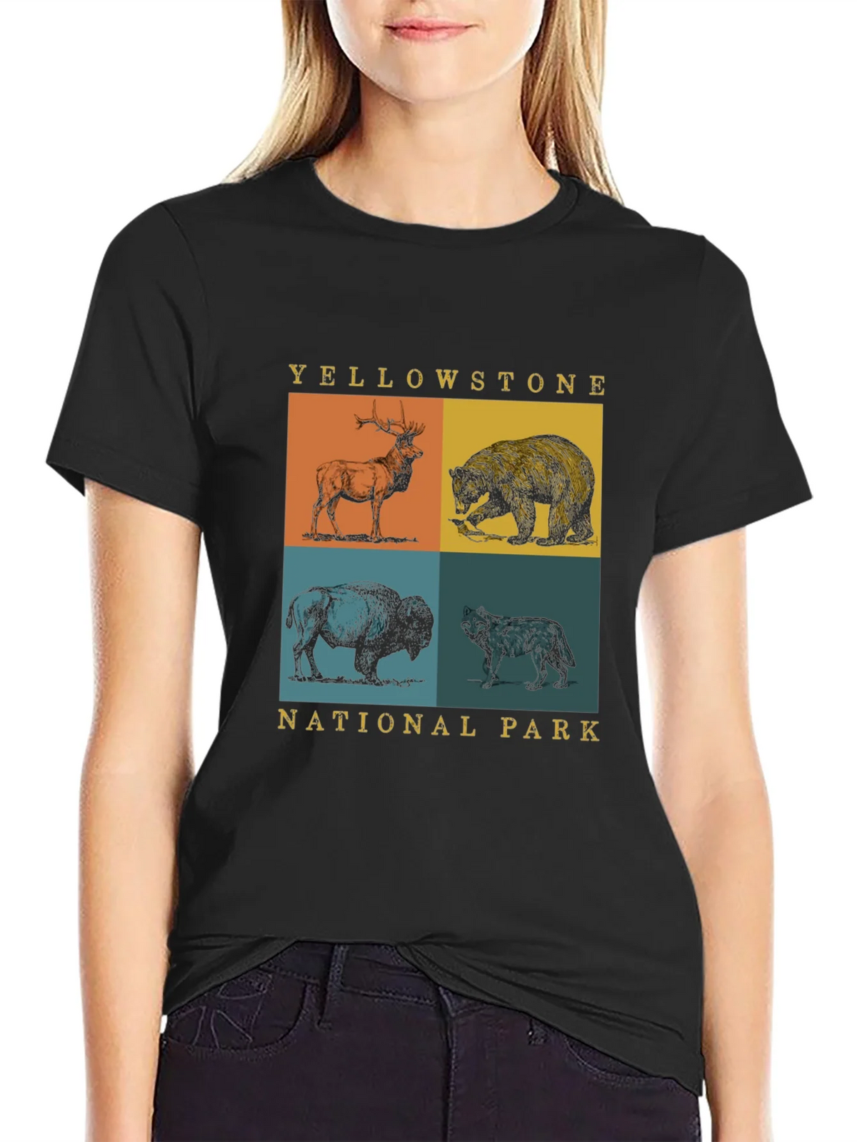 Yellowstone National Park Animals Graphic Tee product image 2