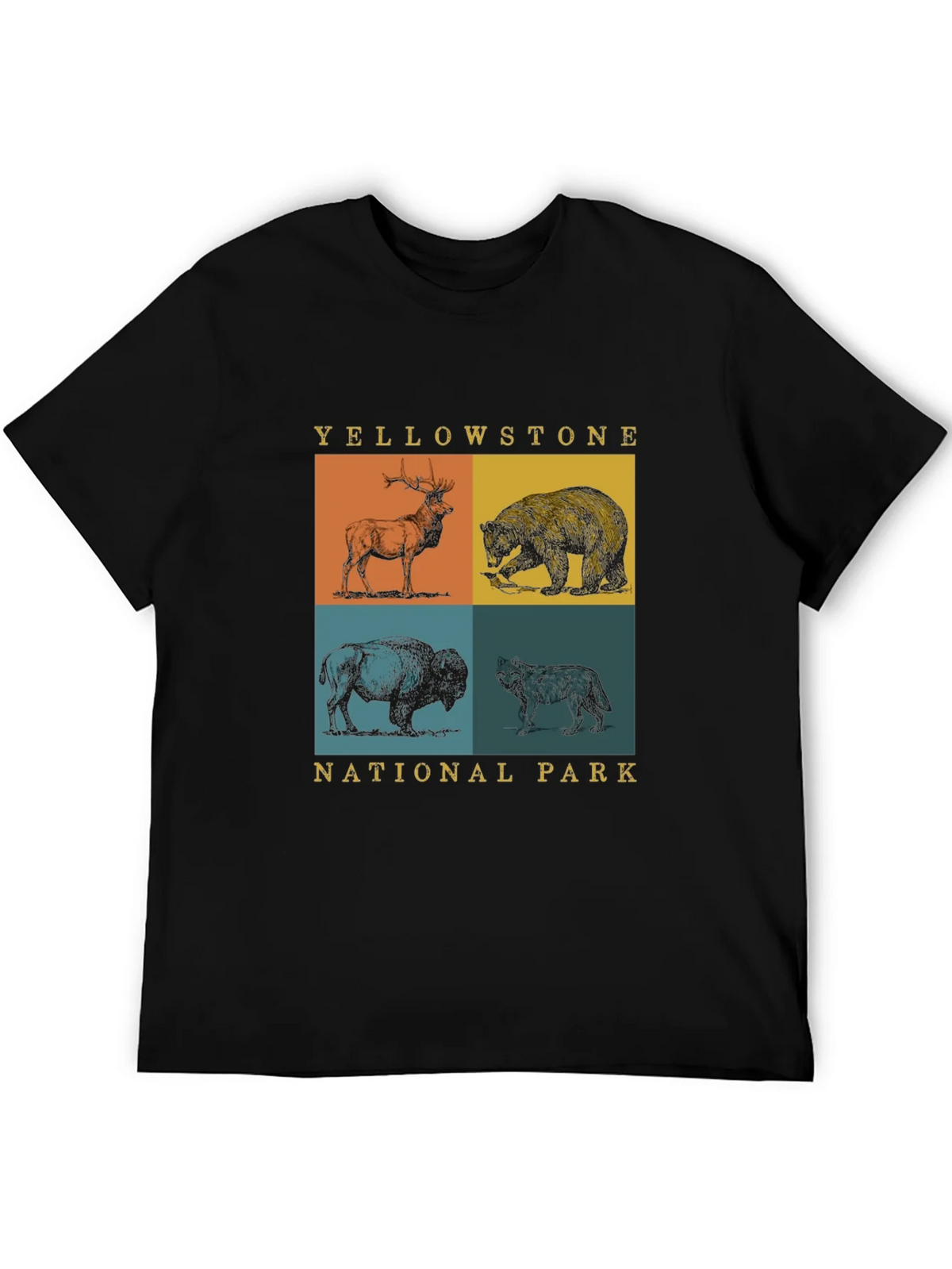 Yellowstone National Park Animals Graphic Tee product image 4