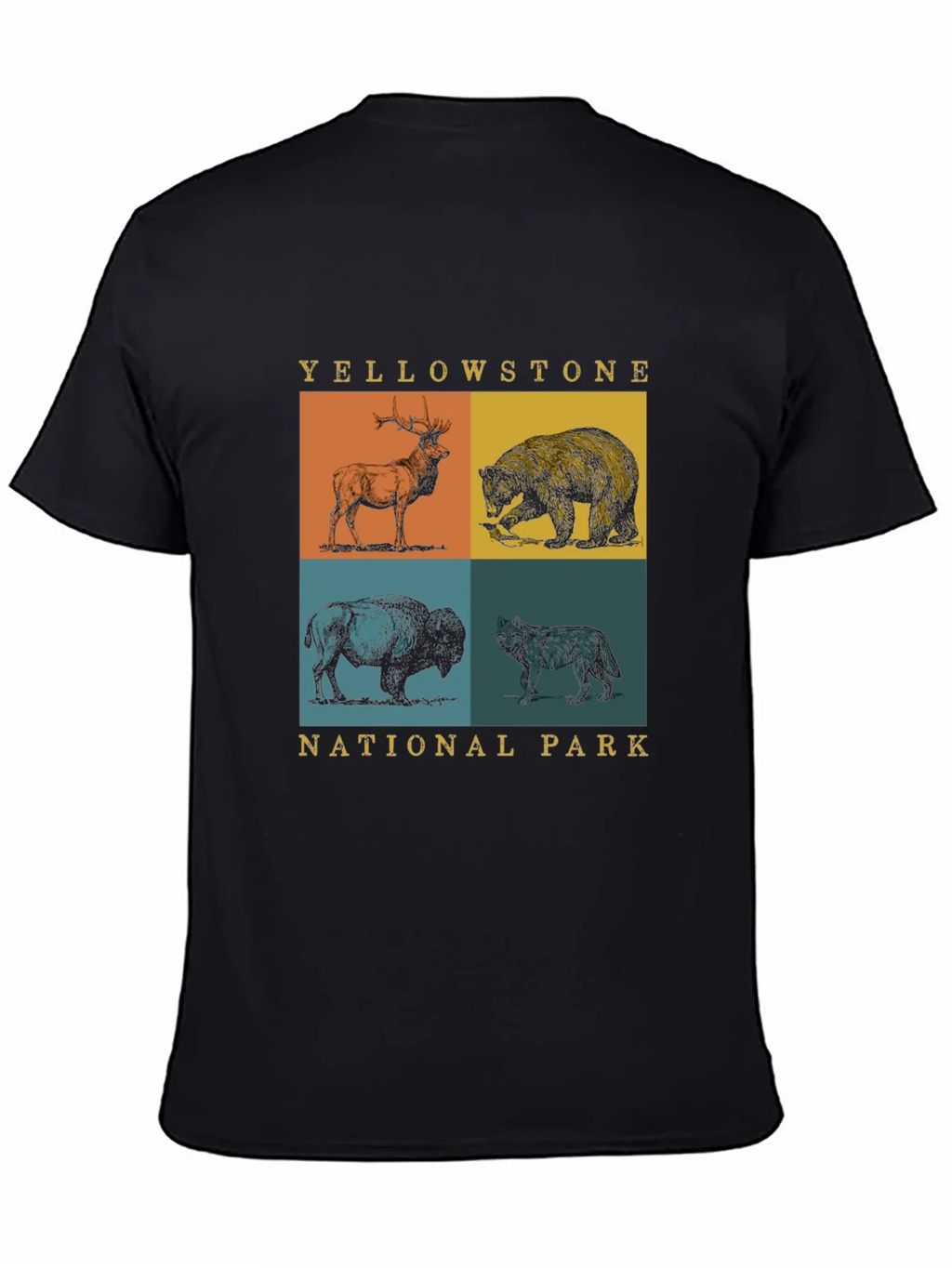 Yellowstone National Park Animals Graphic Tee product image 3
