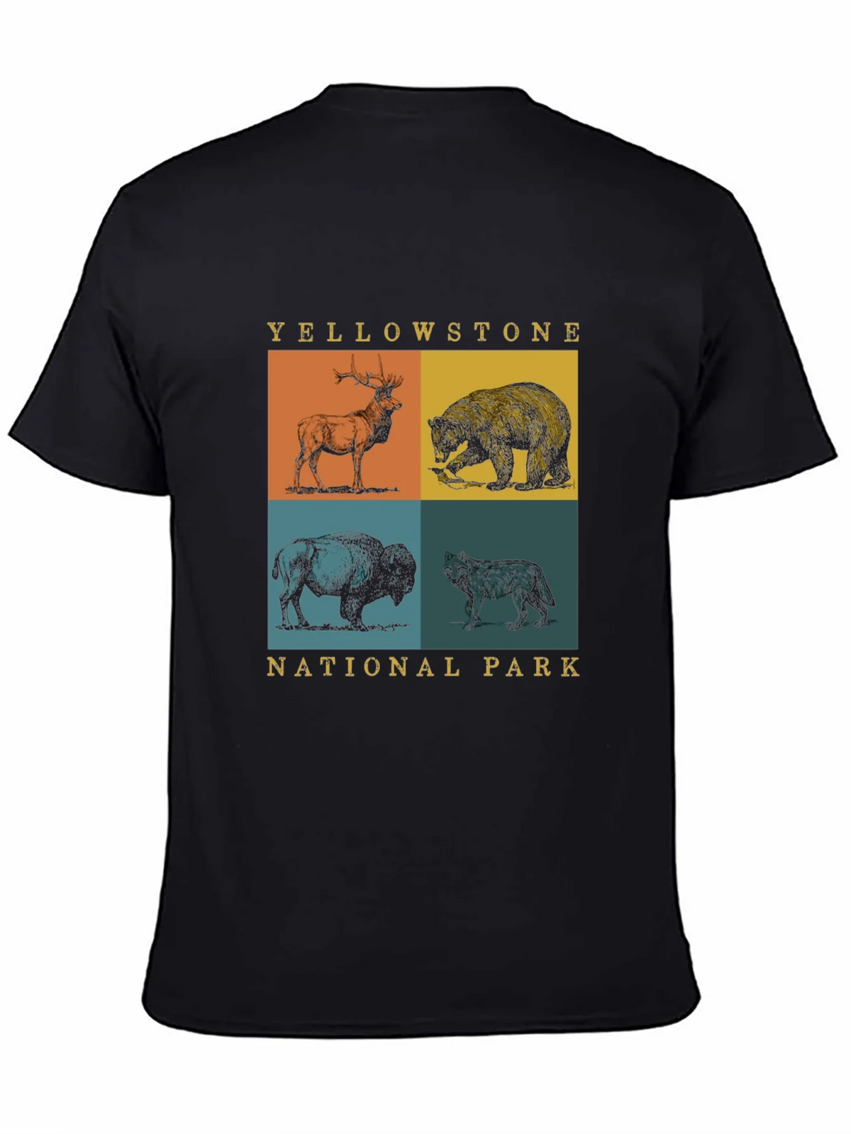 Yellowstone National Park Animals Graphic Tee product image 3
