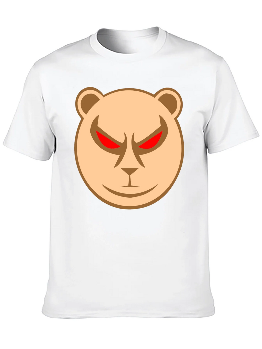 Mens Black T-Shirt with Angry Bear Graphic product image 5