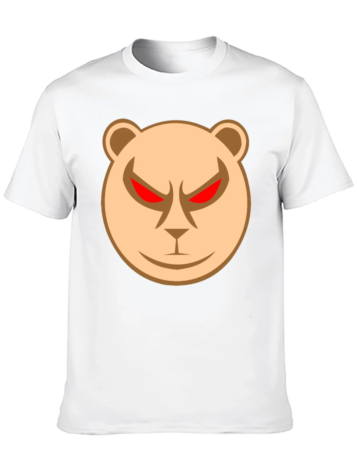 Mens Black T-Shirt with Angry Bear Graphic product image 5