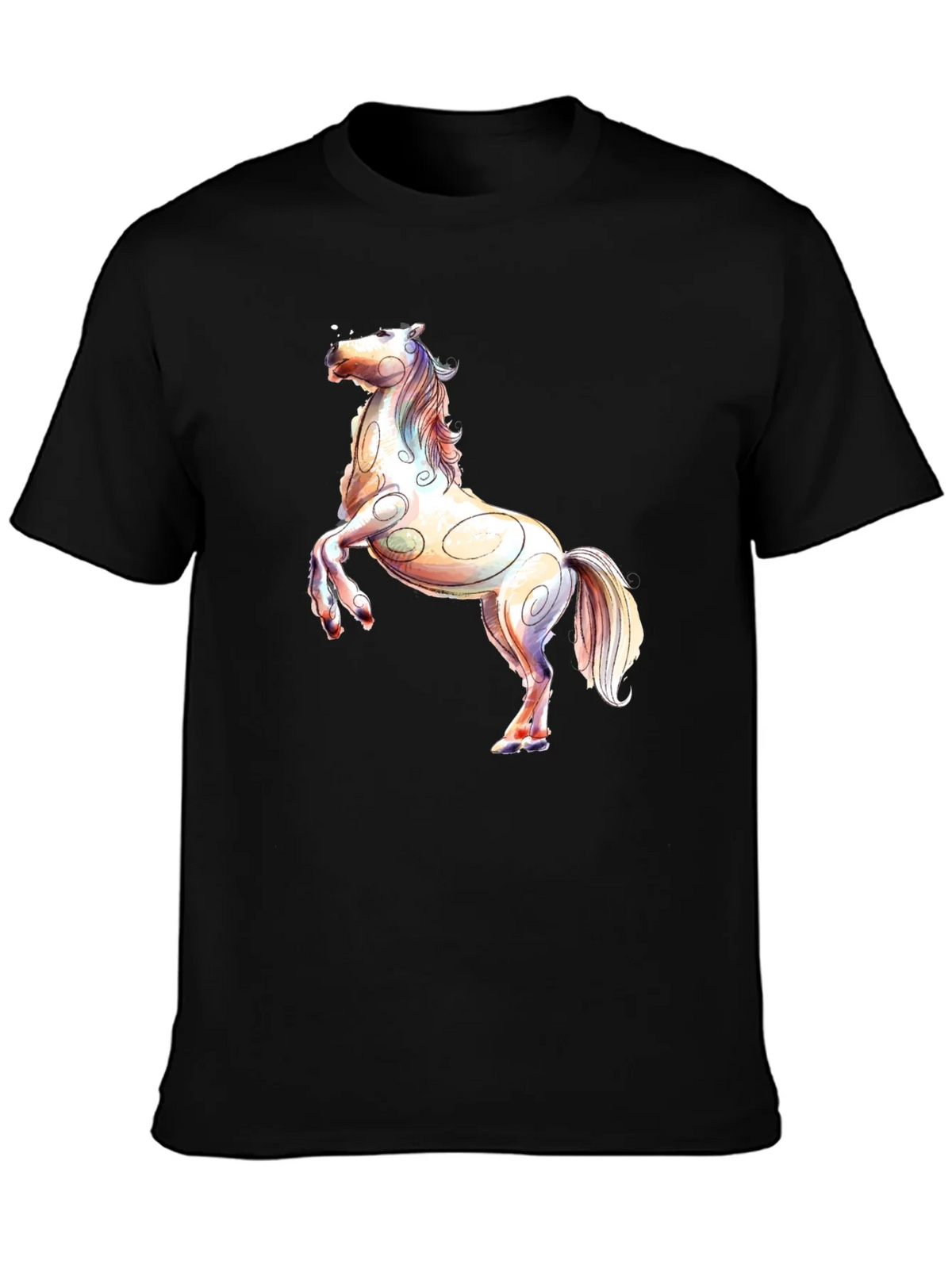 Horse Graphic Black T-Shirt product image 3