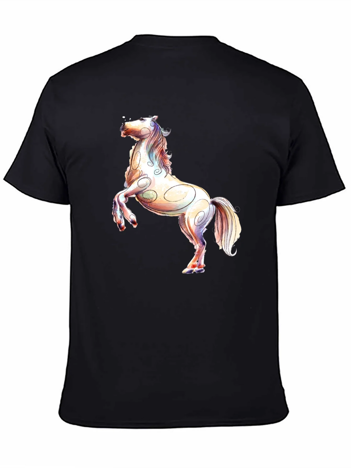 Horse Graphic Black T-Shirt product image 4