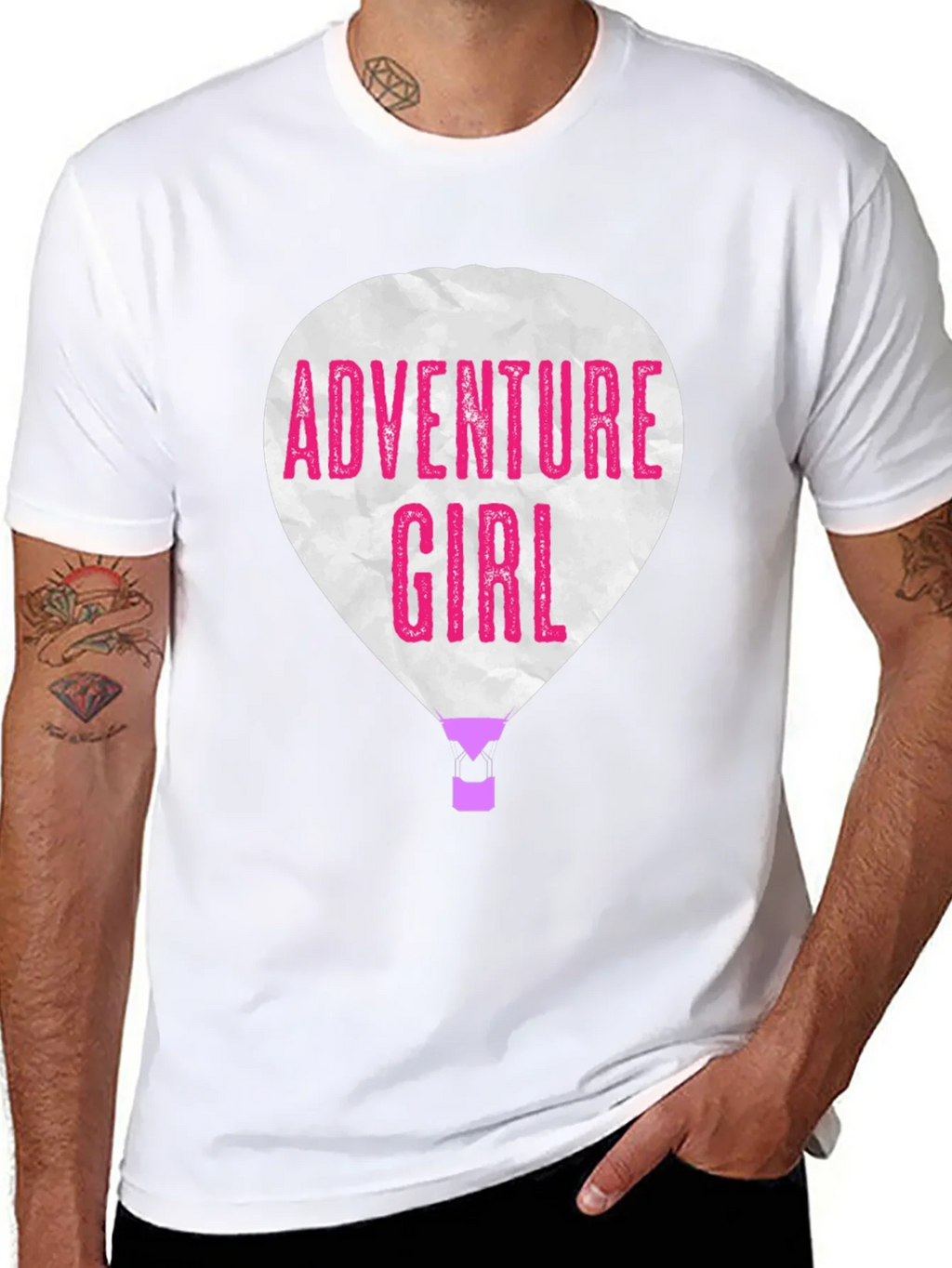 Adventure Girl Graphic Tee - Hot Air Balloon Design product image 5