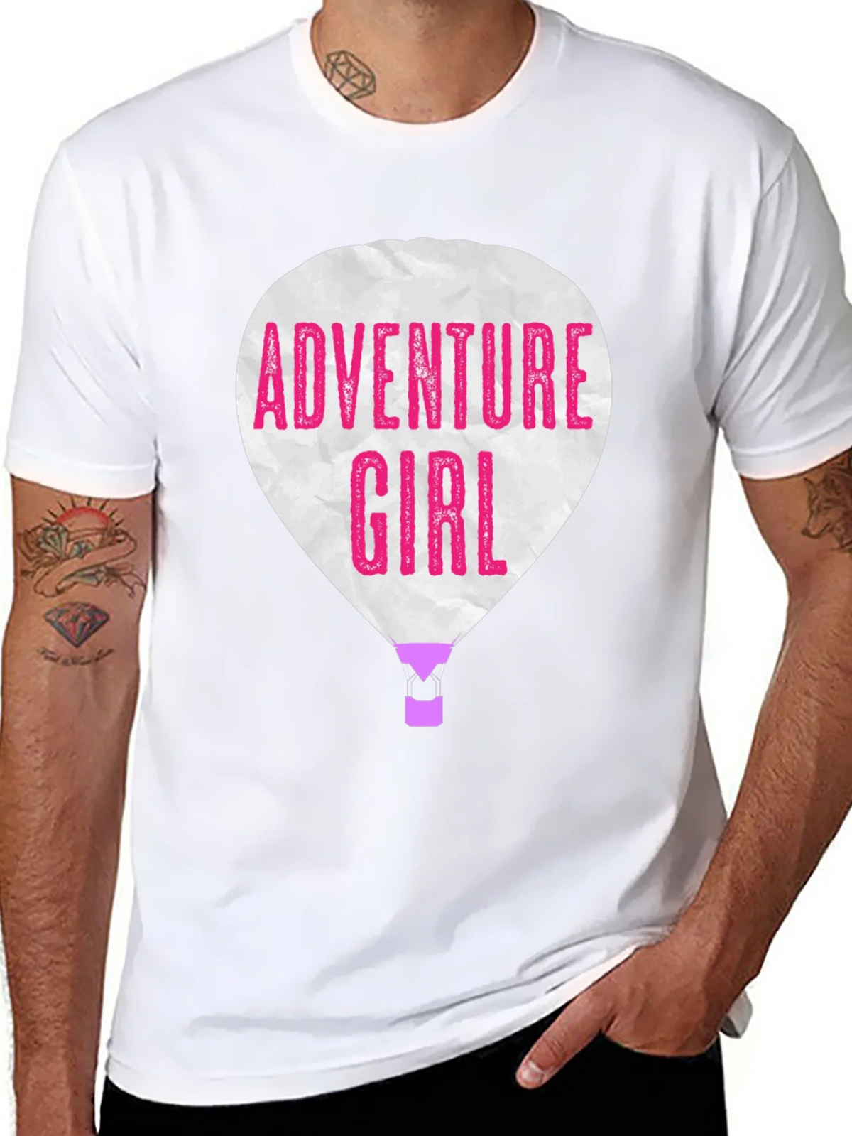 Adventure Girl Graphic Tee - Hot Air Balloon Design product image 5