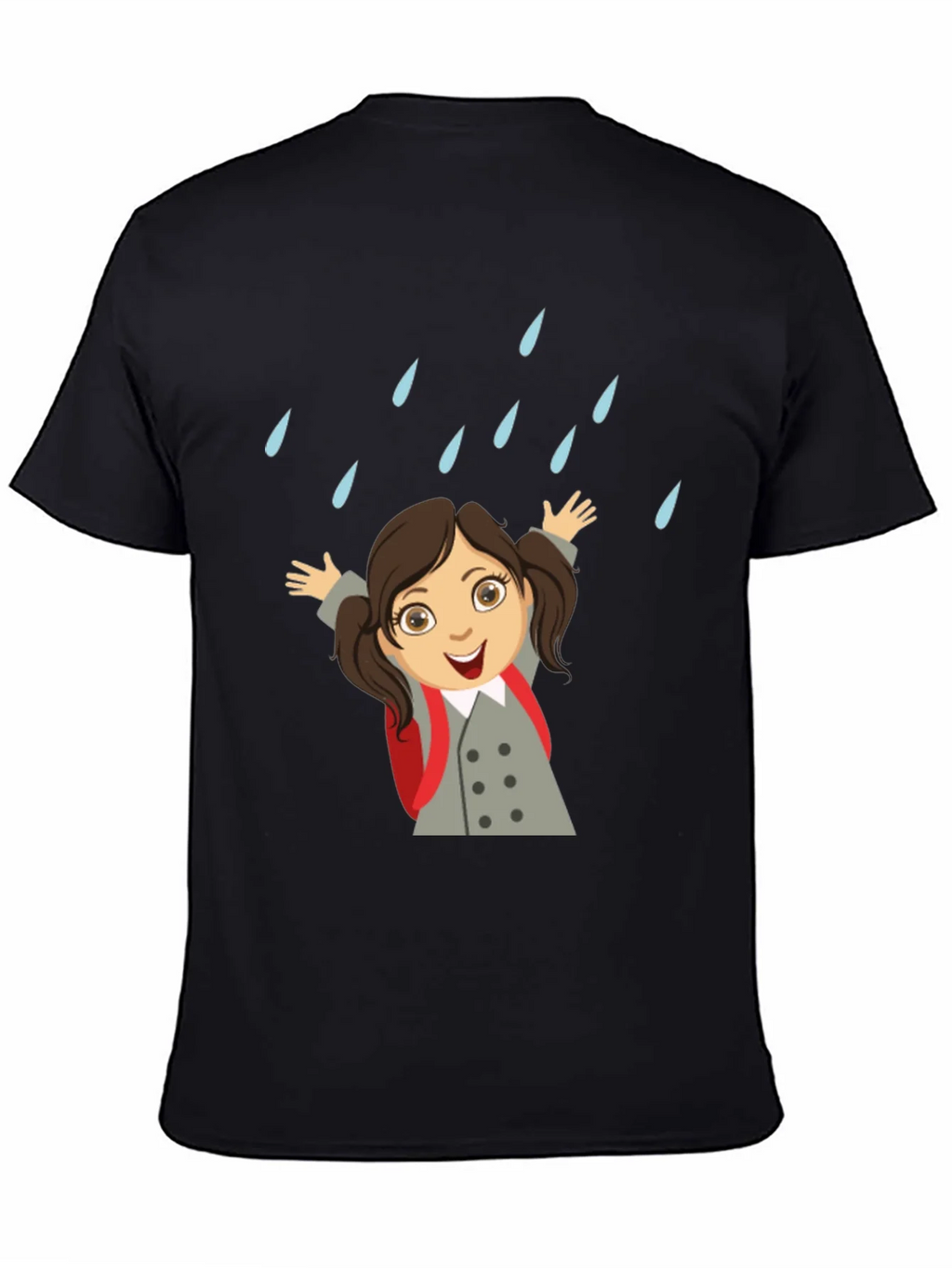 Rainy Day Girl Graphic Tee - Black product image 3