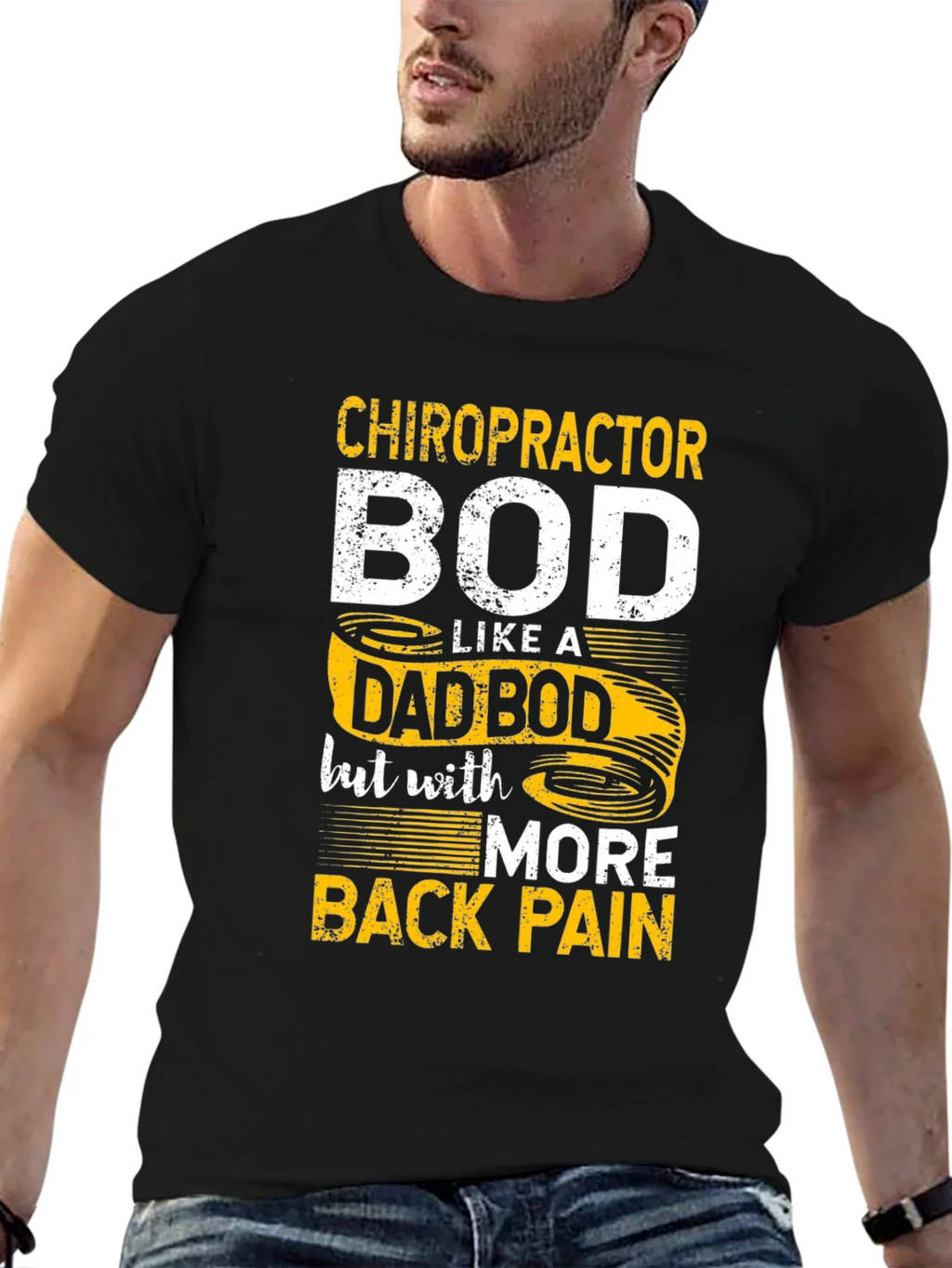 Chiropractor Dad Bod Graphic T-Shirt product image 5