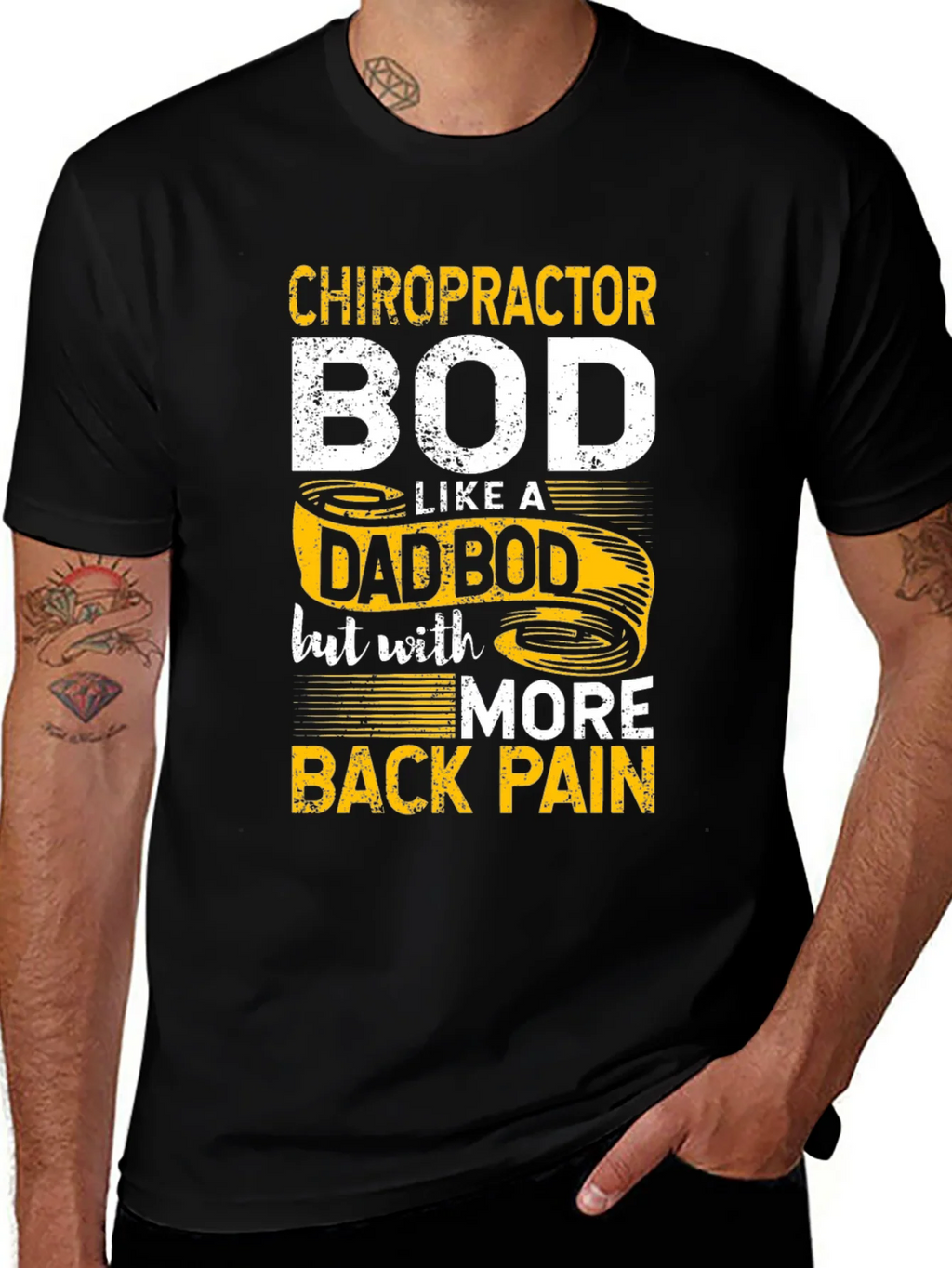 Chiropractor Dad Bod Graphic T-Shirt product image 1