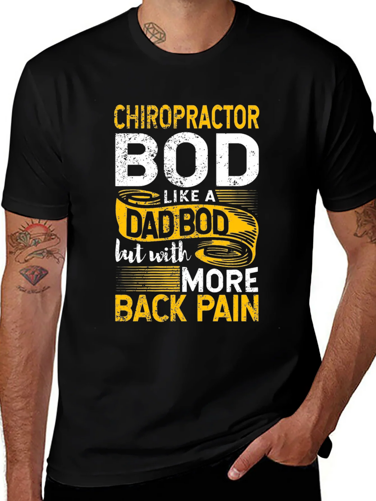 Chiropractor Dad Bod Graphic T-Shirt product image 1