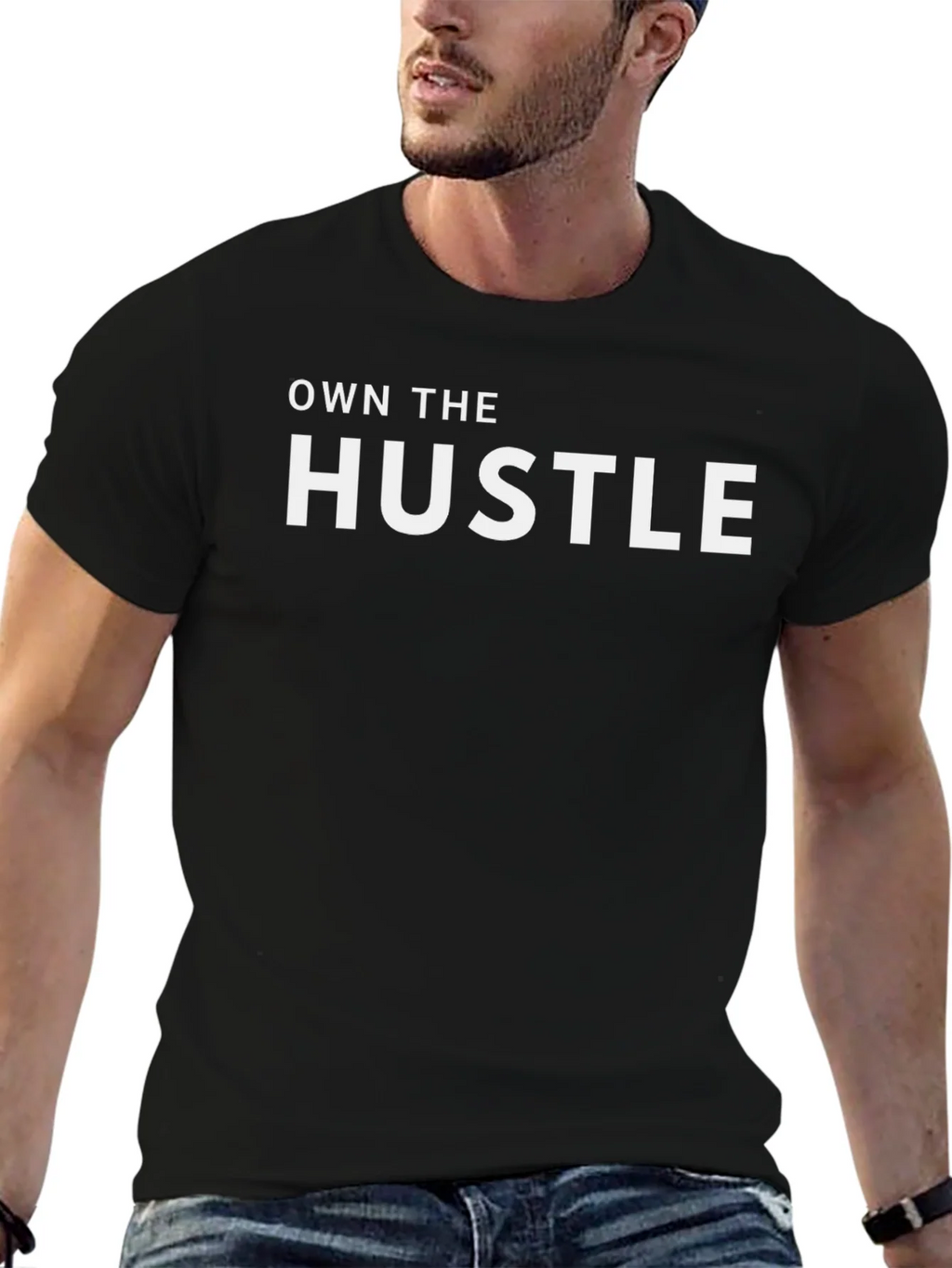 Own The Hustle Black T-Shirt product image 4