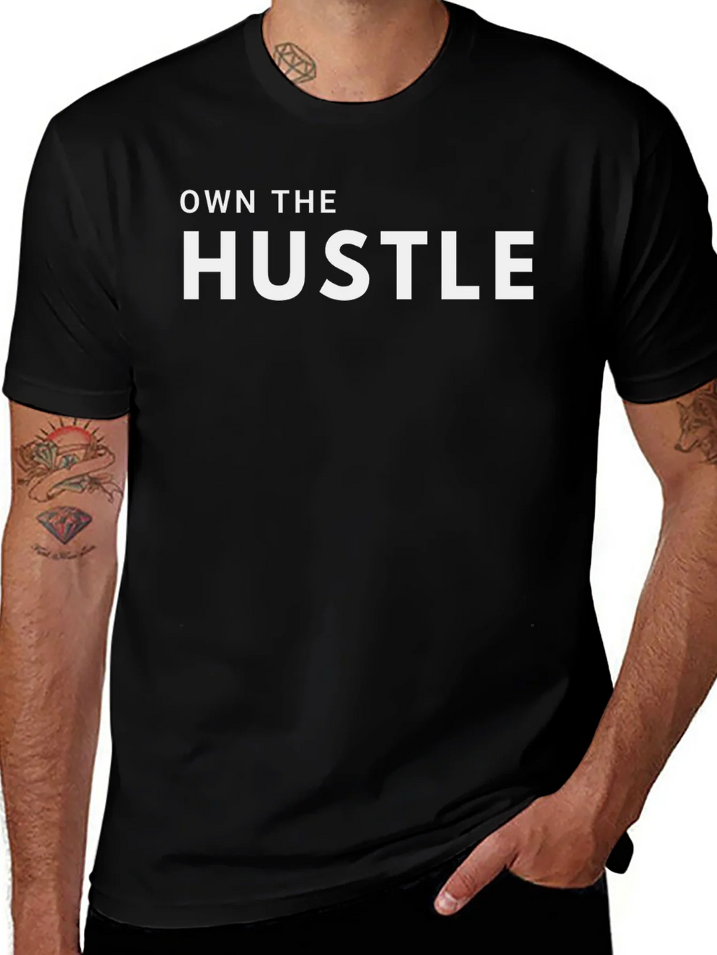 Own The Hustle Black T-Shirt product image 1