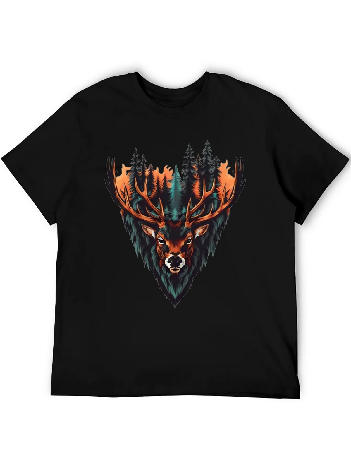 Mens Graphic Tee - Deer in Forest product image 4