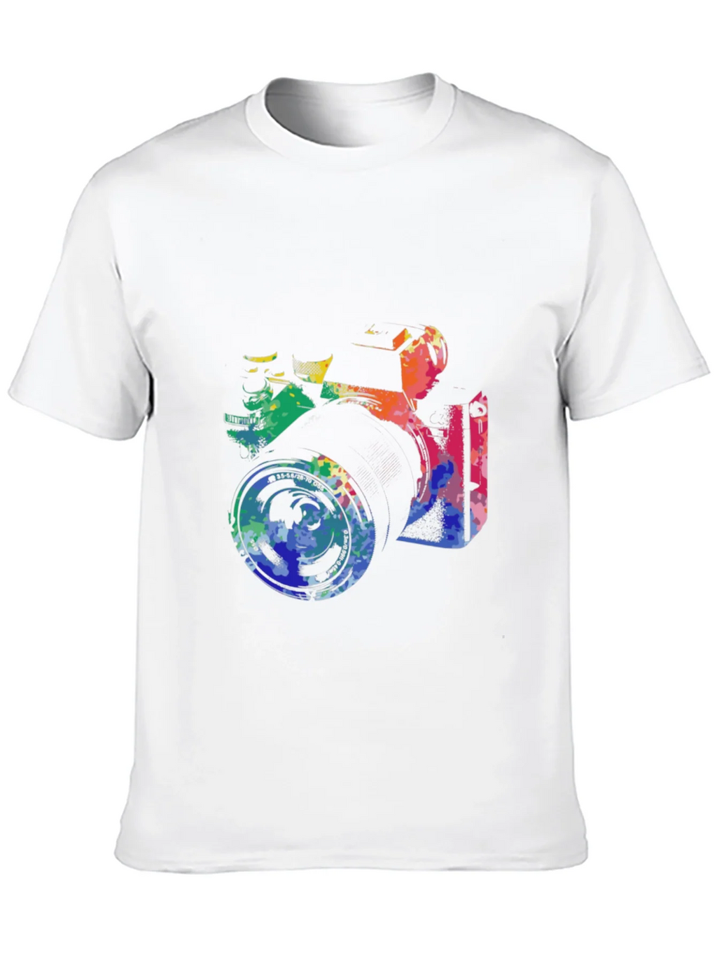 Retro Camera Graphic Tee - Artsy Black T-Shirt product image 9