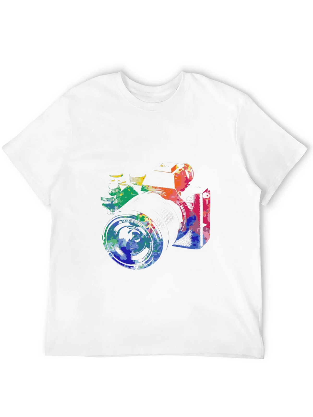 Retro Camera Graphic Tee - Artsy Black T-Shirt product image 11