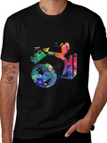 Retro Camera Graphic Tee - Artsy Black T-Shirt product image 1
