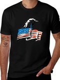 Bald Eagle American Flag Graphic Tee product image 1