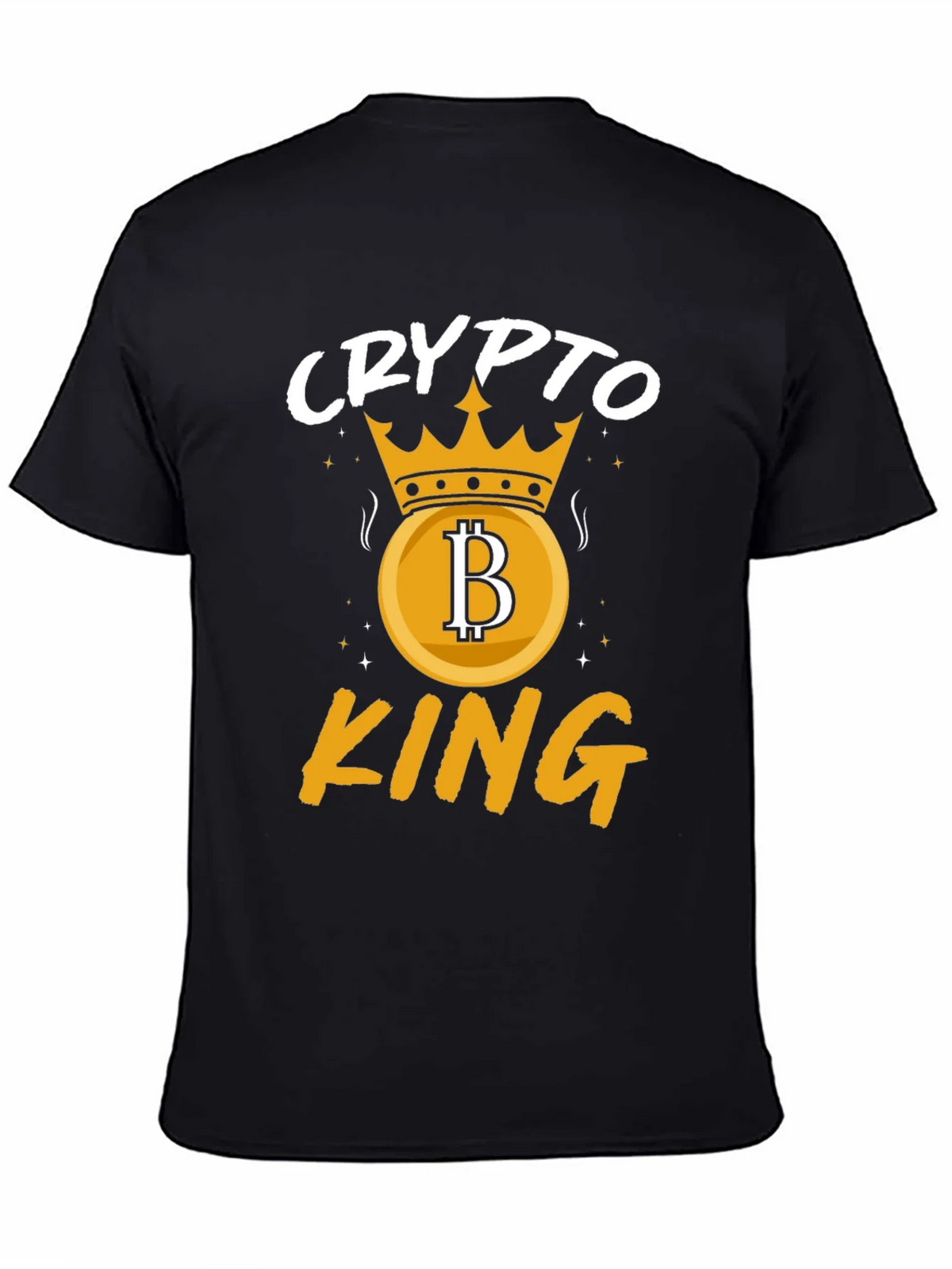 Crypto King Graphic T-Shirt - Bitcoin Crown product image 3