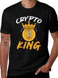 Crypto King Graphic T-Shirt - Bitcoin Crown product image 1