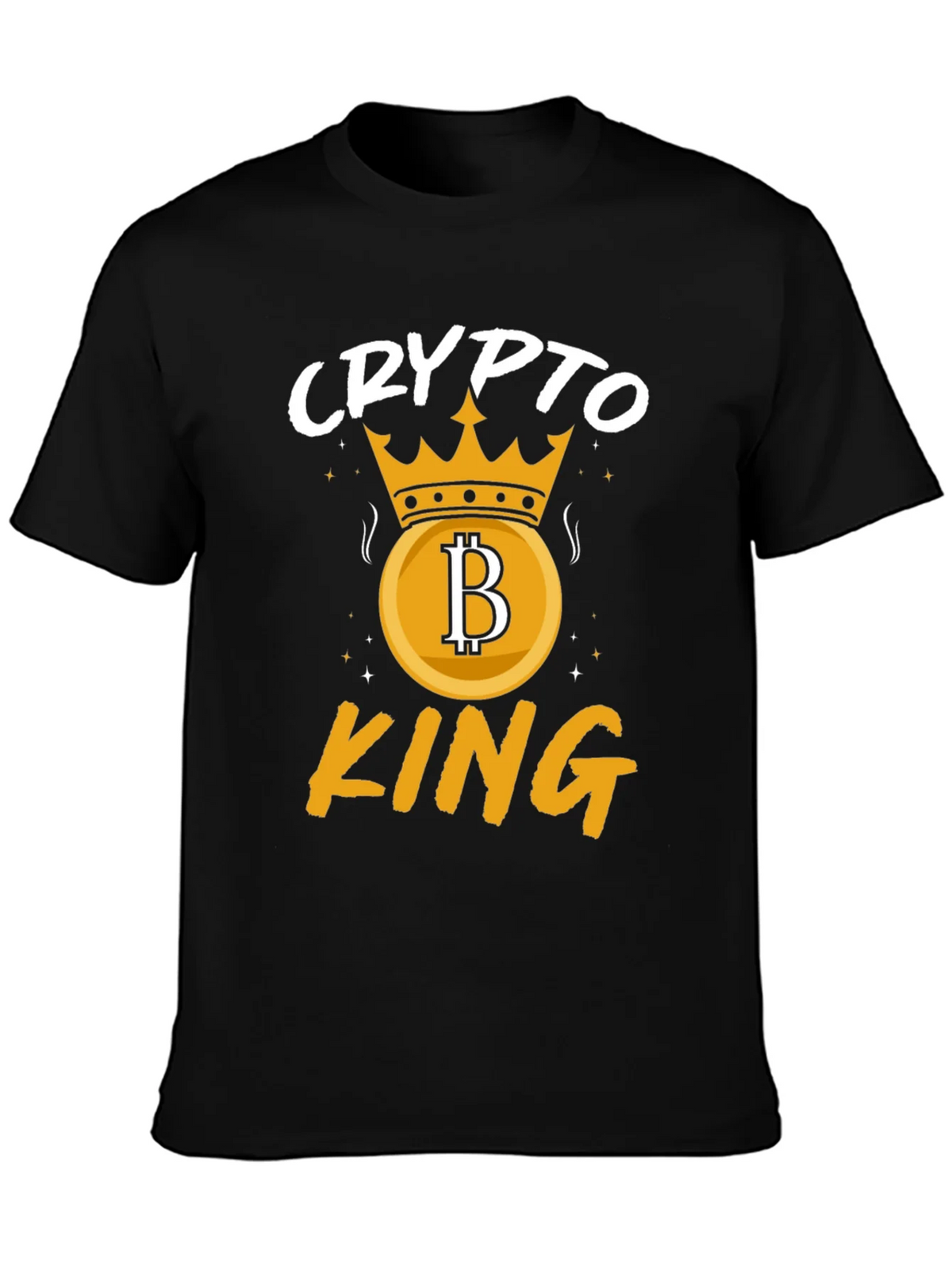 Crypto King Graphic T-Shirt - Bitcoin Crown product image 2