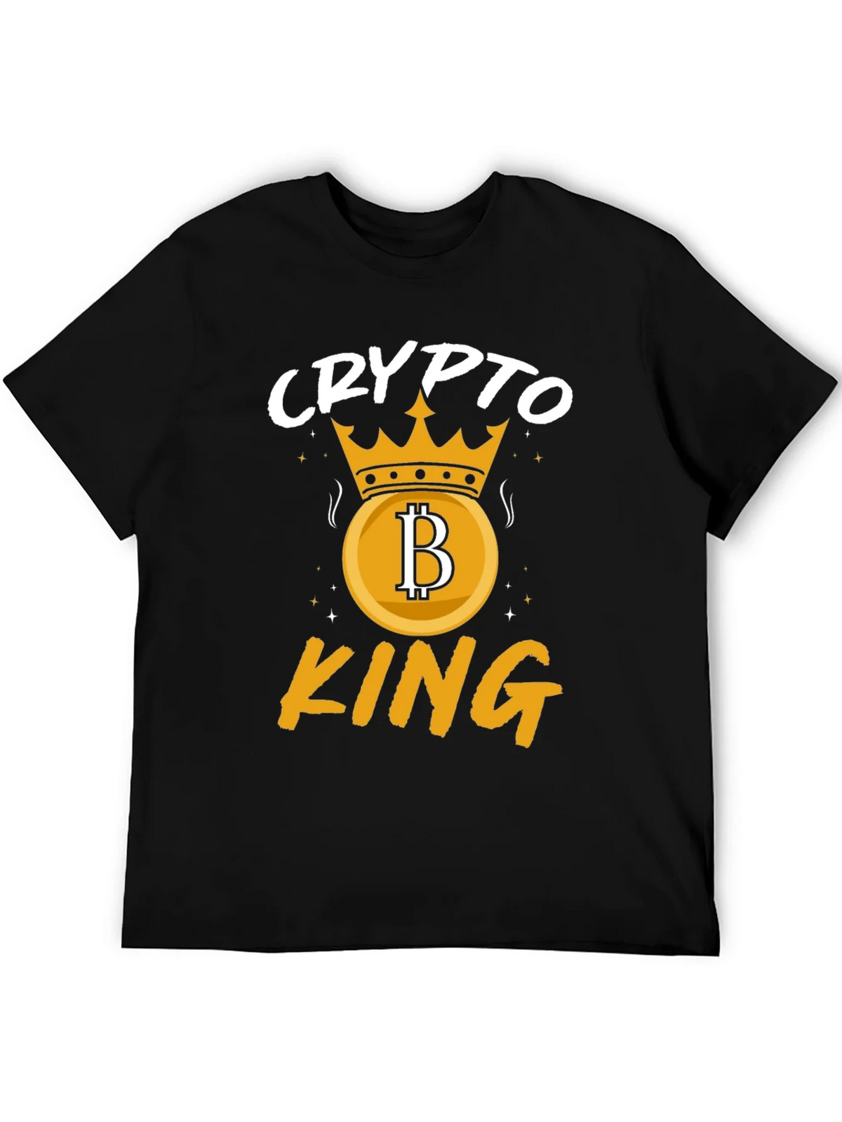 Crypto King Graphic T-Shirt - Bitcoin Crown product image 4
