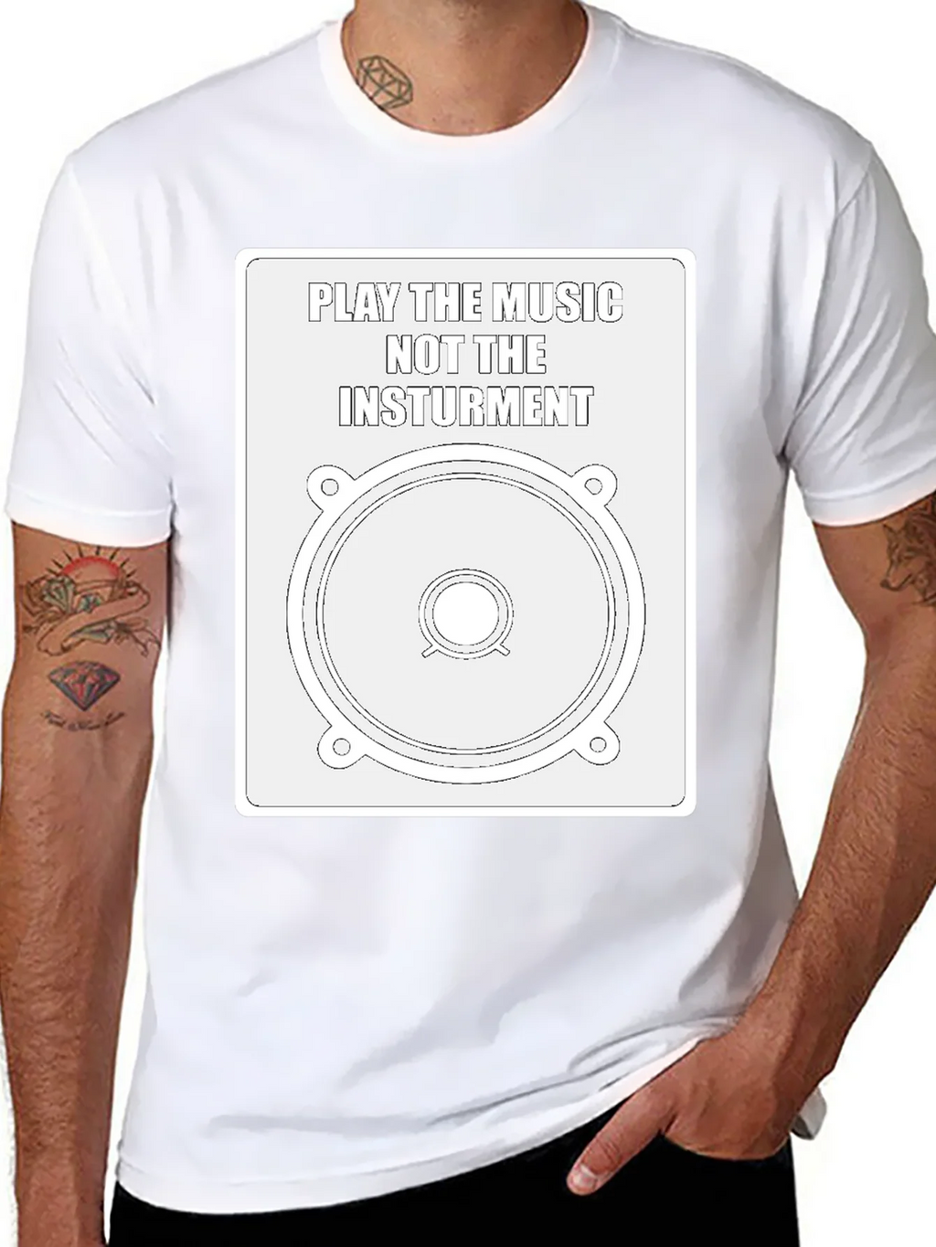 Music Speaker Graphic Tee - Play the product image 7