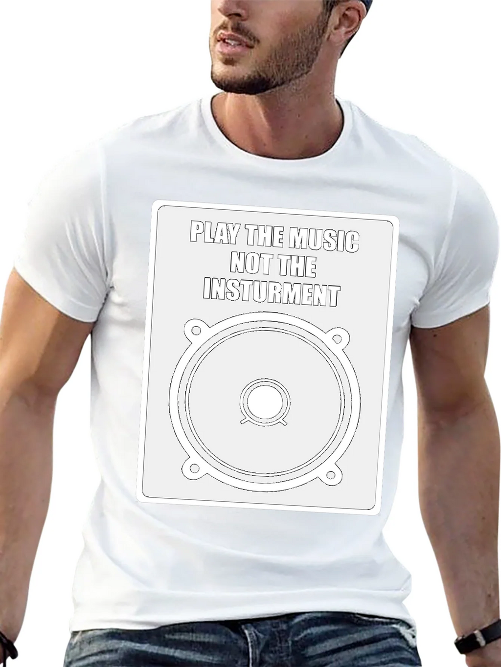 Music Speaker Graphic Tee - Play the product image 12