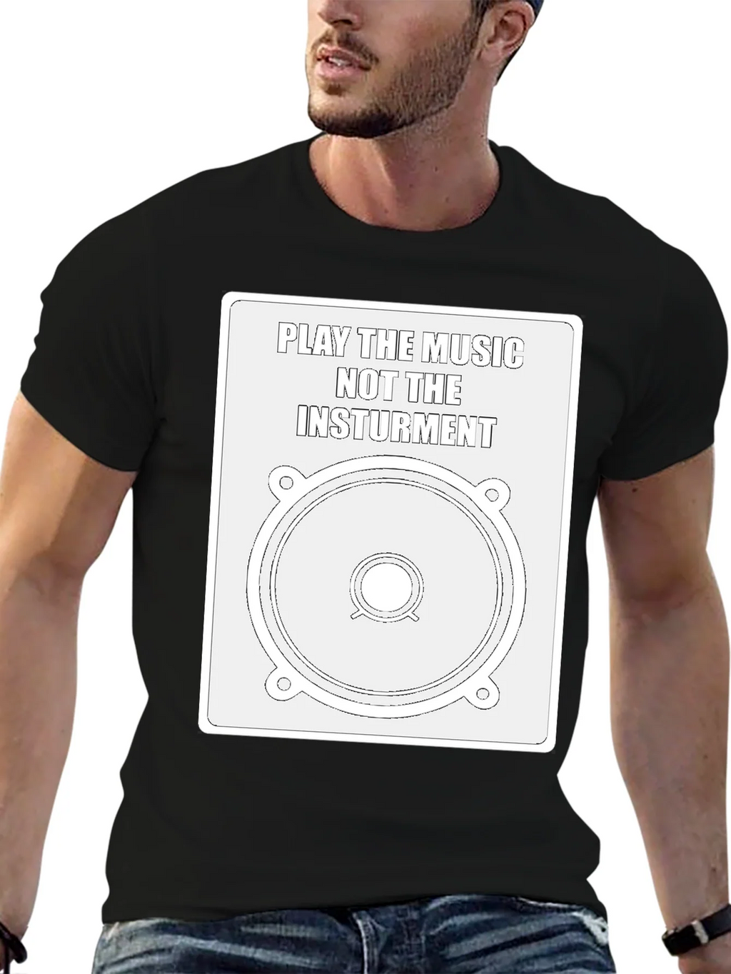Music Speaker Graphic Tee - Play the product image 6