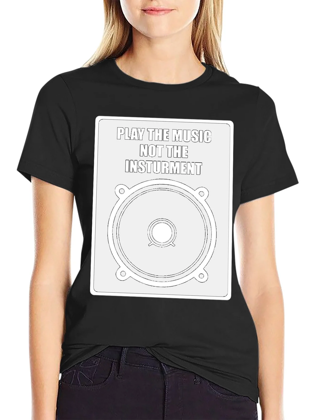 Music Speaker Graphic Tee - Play the product image 2