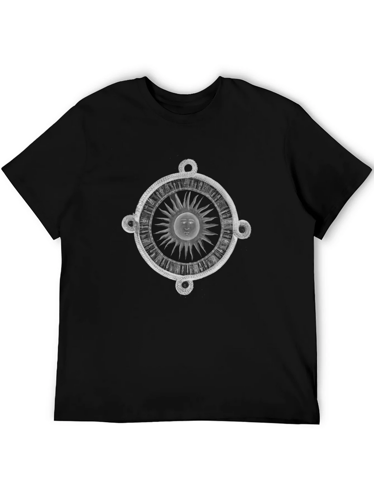 Celestial Sun Serpent Graphic Tee - Black product image 5