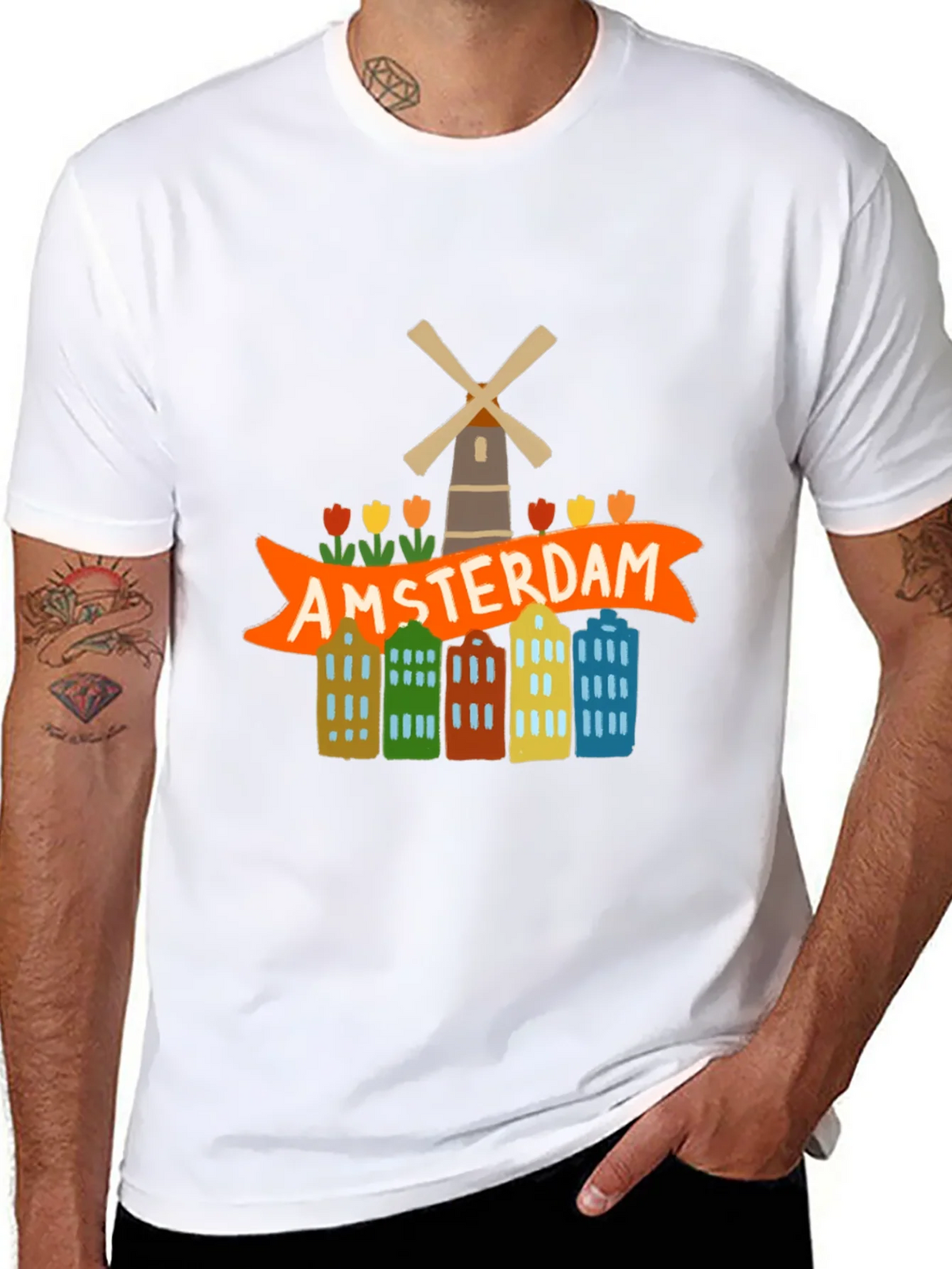 Amsterdam Graphic Tee - Tourist Souvenir T-Shirt product image 7