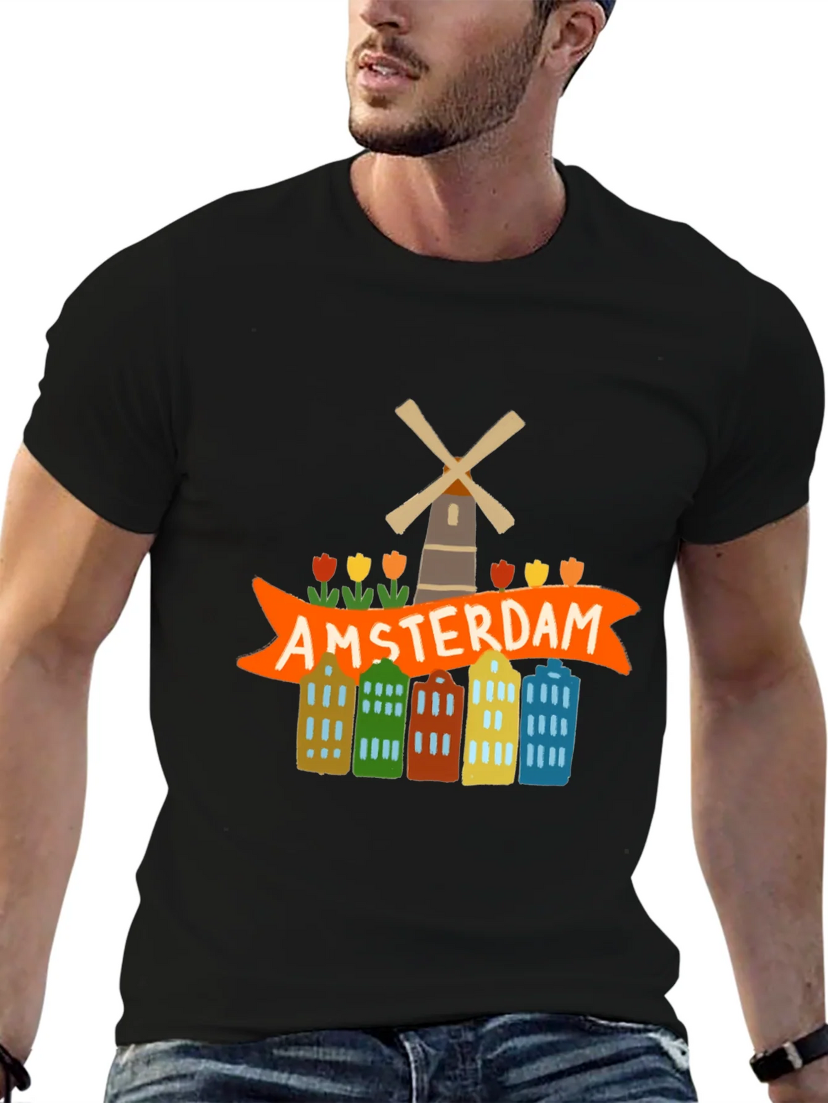 Amsterdam Graphic Tee - Tourist Souvenir T-Shirt product image 6