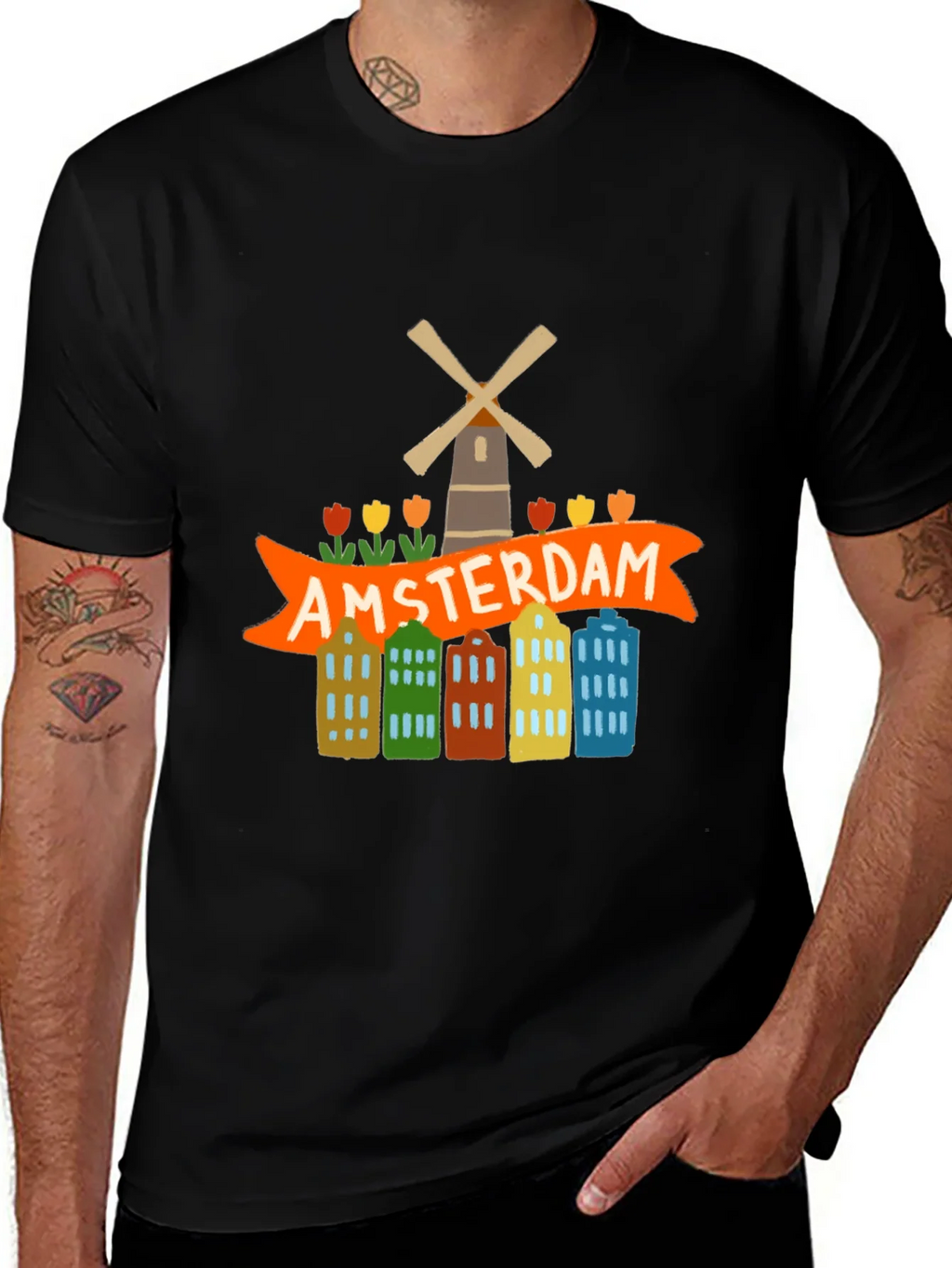 Amsterdam Graphic Tee - Tourist Souvenir T-Shirt product image 1