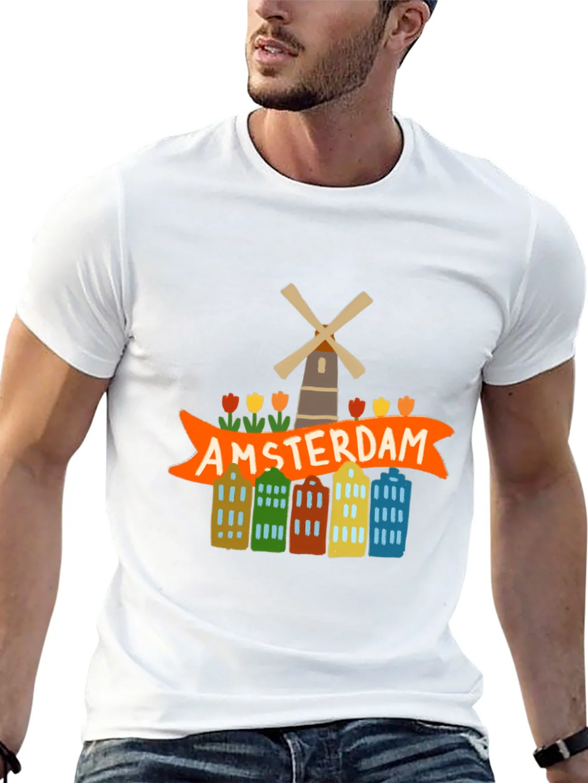 Amsterdam Graphic Tee - Tourist Souvenir T-Shirt product image 12