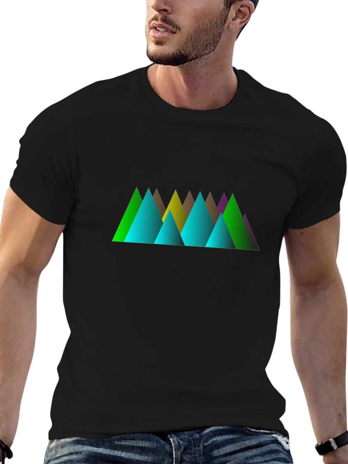 Geometric Mountain Peak T-Shirt product image 6