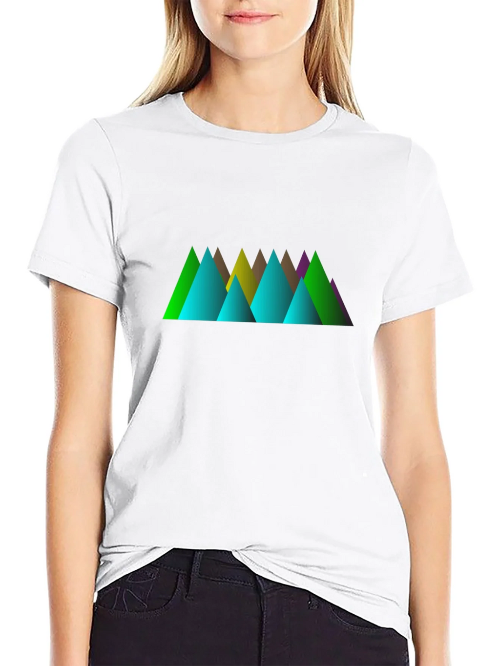 Geometric Mountain Peak T-Shirt product image 8