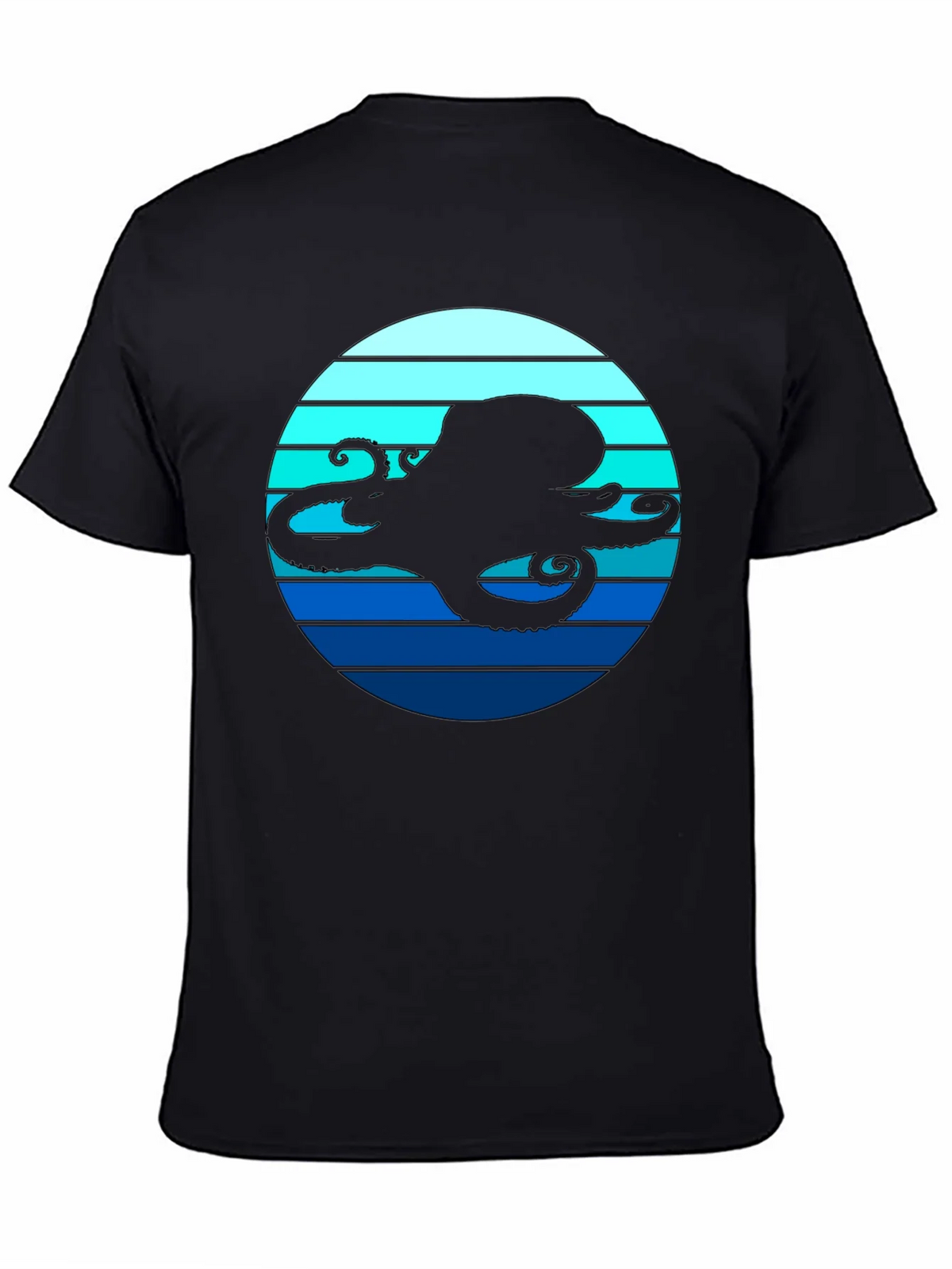 Octopus Silhouette T-Shirt - Nautical Style product image 4