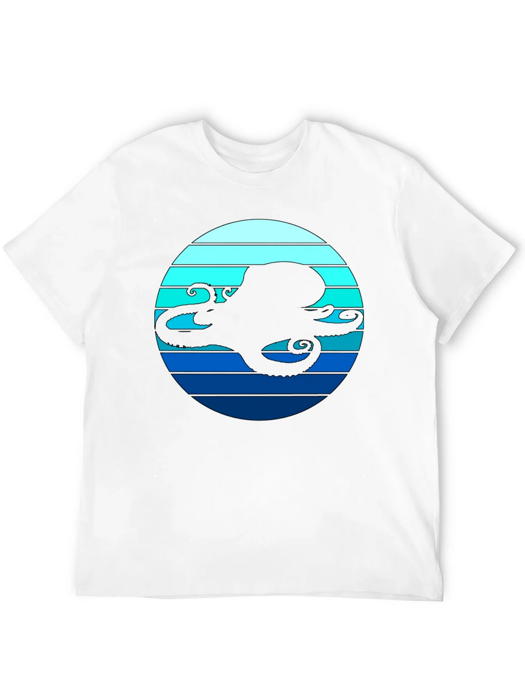 Octopus Silhouette T-Shirt - Nautical Style product image 11