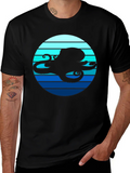 Octopus Silhouette T-Shirt - Nautical Style product image 1