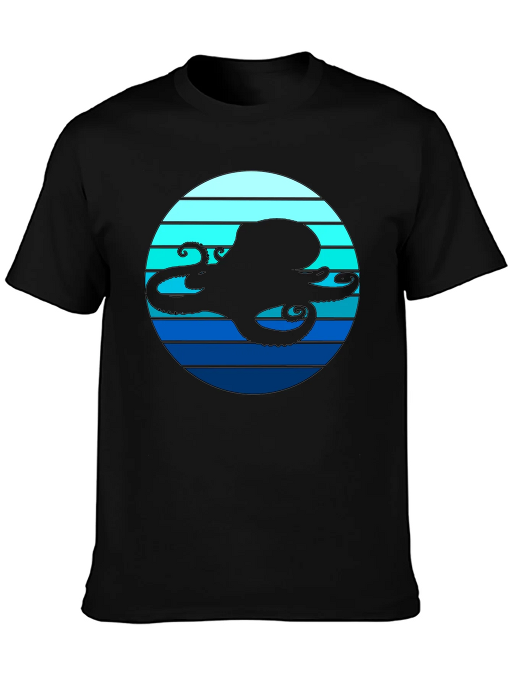 Octopus Silhouette T-Shirt - Nautical Style product image 3
