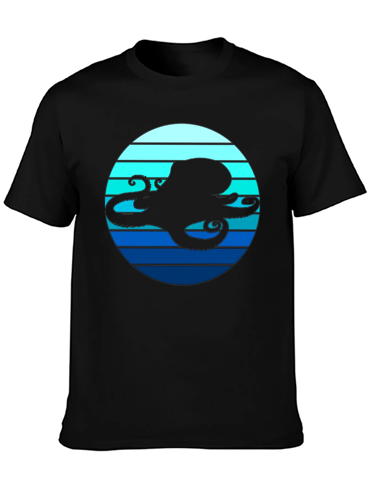 Octopus Silhouette T-Shirt - Nautical Style product image 3