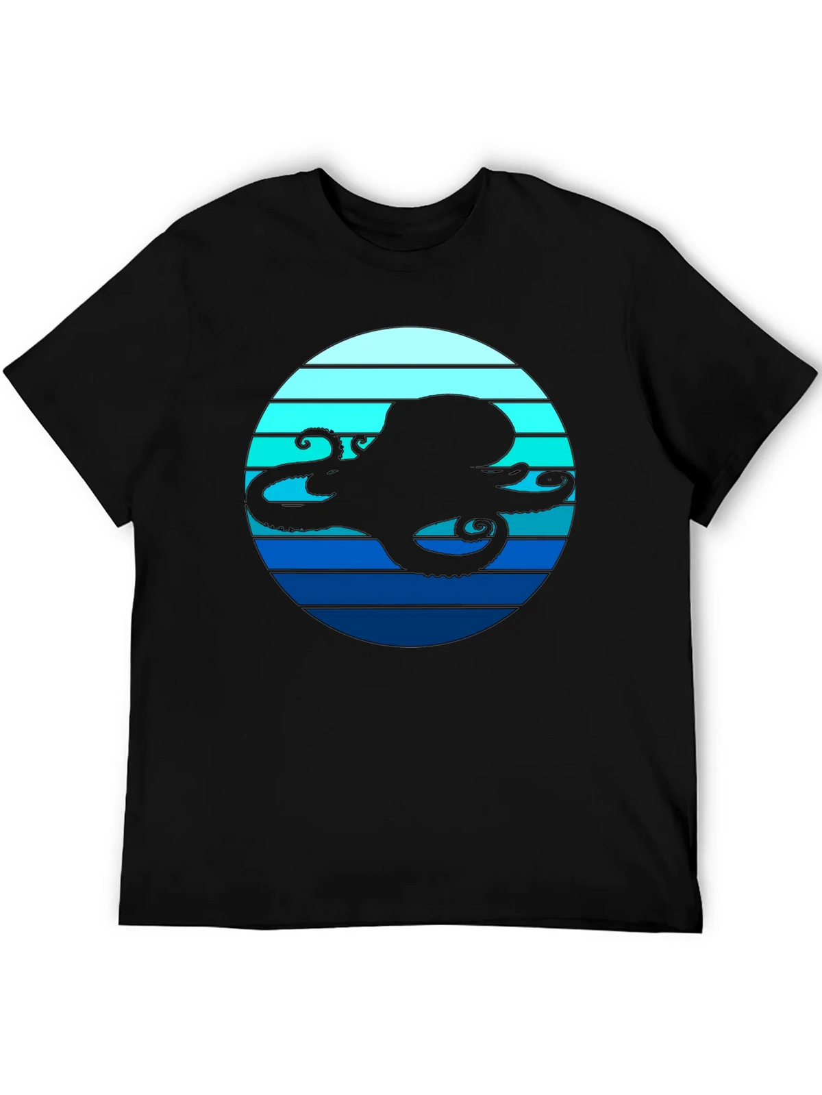 Octopus Silhouette T-Shirt - Nautical Style product image 5