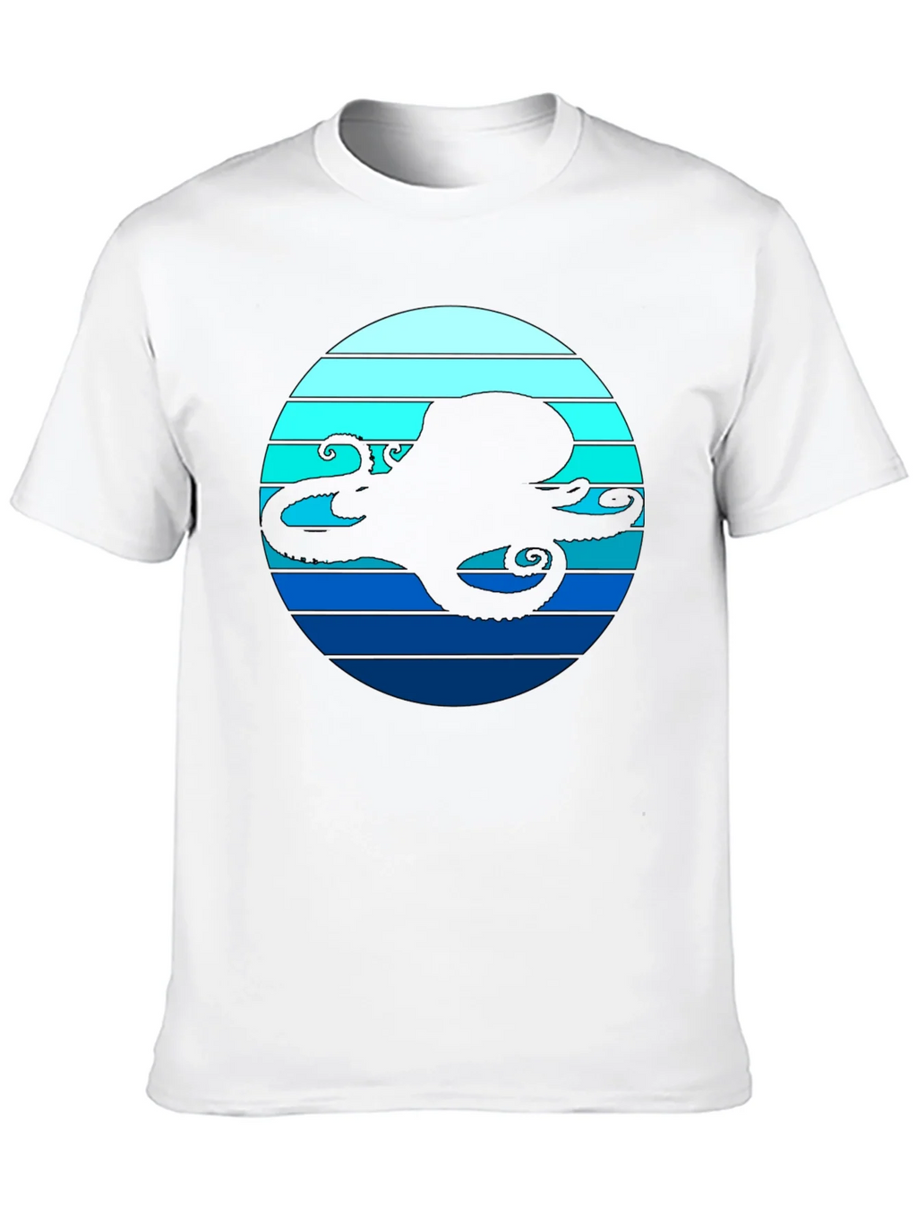 Octopus Silhouette T-Shirt - Nautical Style product image 9