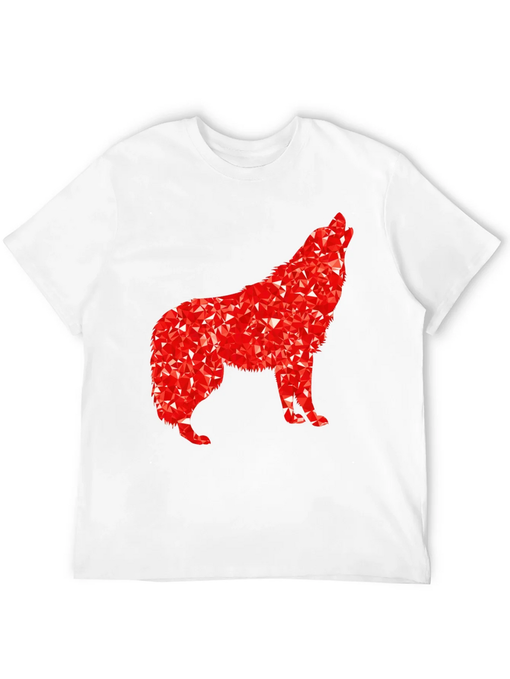 Geometric Wolf Graphic Tee - Black product image 11
