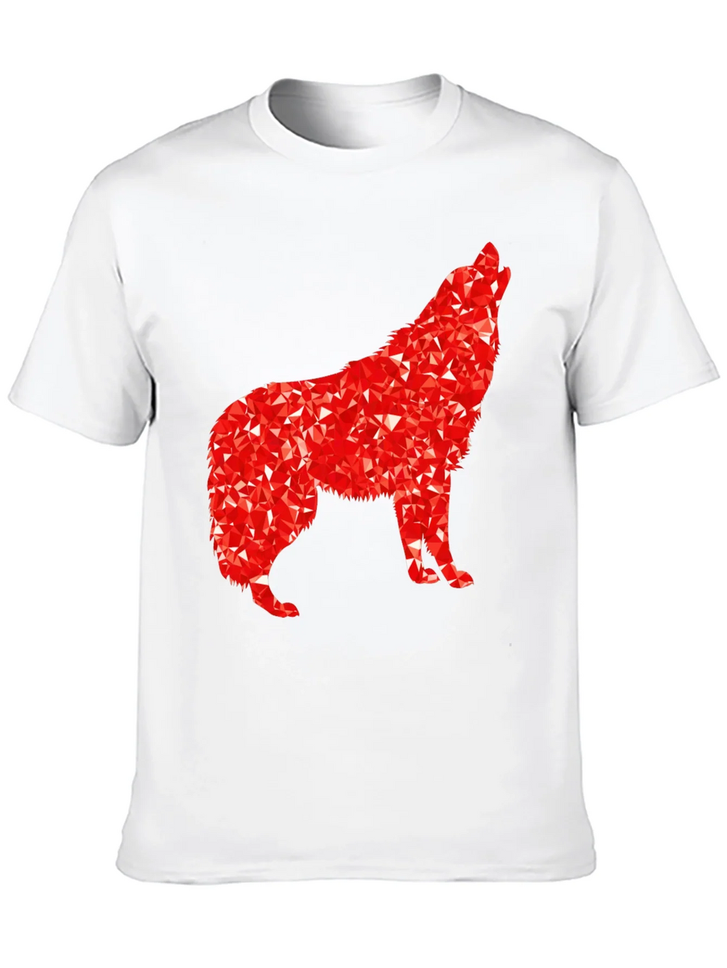 Geometric Wolf Graphic Tee - Black product image 9
