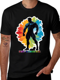 No Limits Graphic Tee: Black Muscle Man Design product image 1