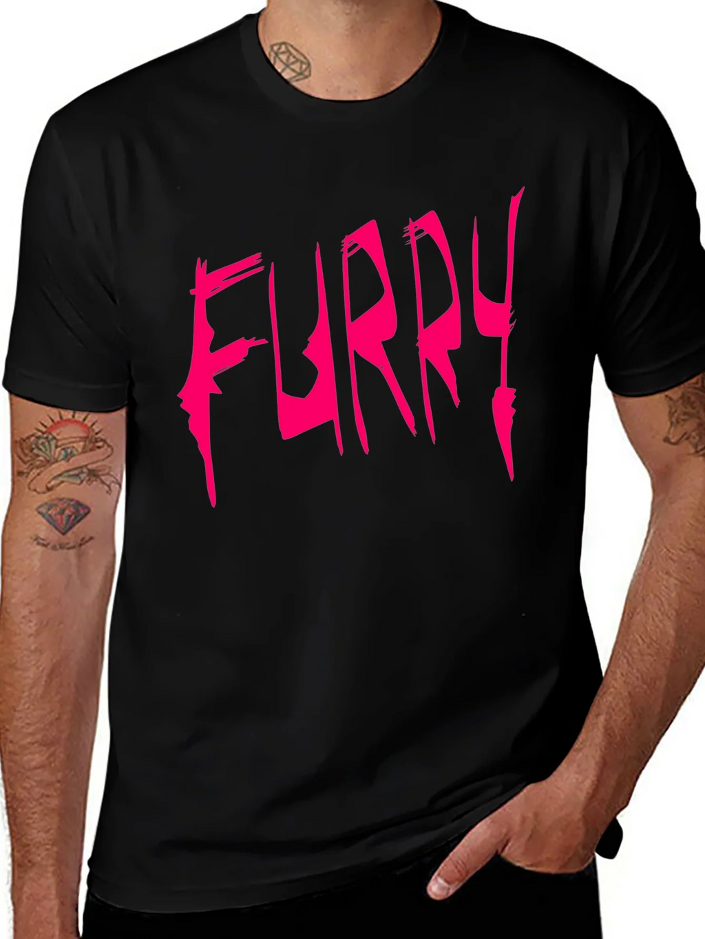 Furry Graphic Tee - Bold Statement Shirt product image 1