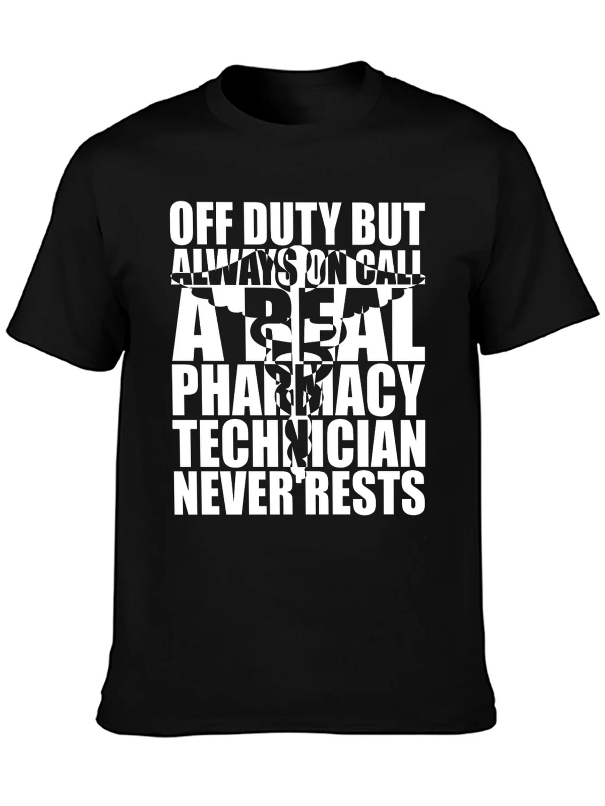Pharmacy Tech Always On Call Black T-Shirt product image 3