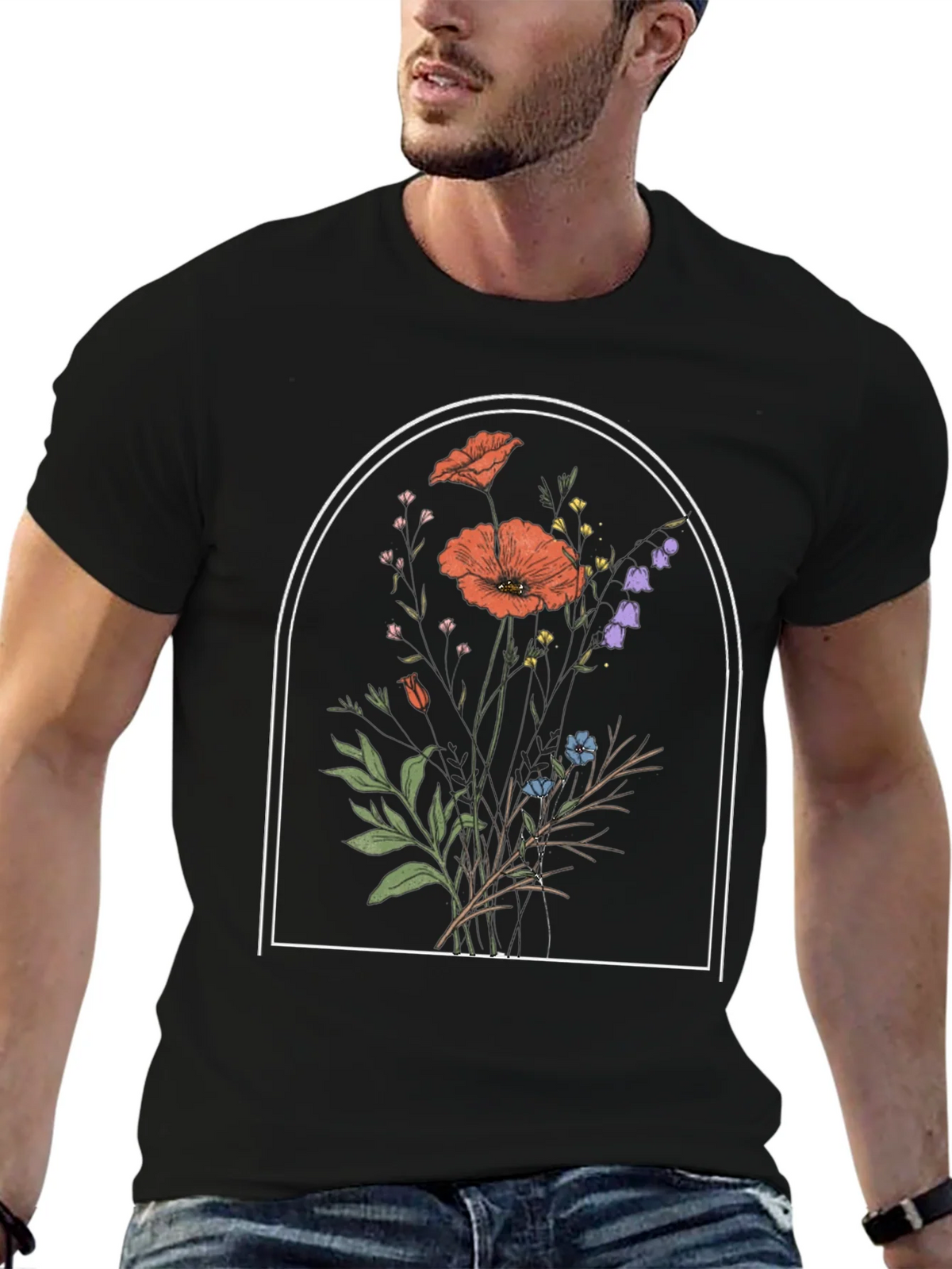 Floral Arch Graphic Tee - Stylish Comfort product image 5